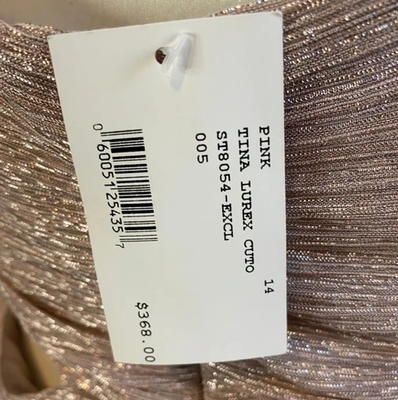 INTERMIX PINK TINA LUREX CUTO DRESS - Picture 11 of 17